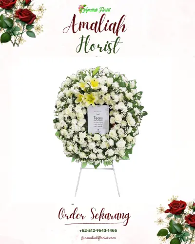 Krans Bunga Duka Cita di Kedokanbunder Wetan